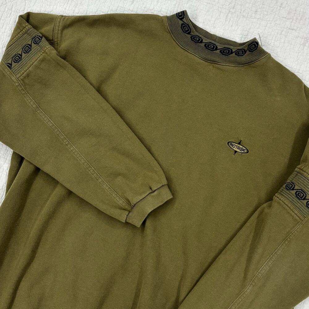 Vintage 90’s Billabong Sweatshirt Green Blue Color block Surf Skate Mens L RARE